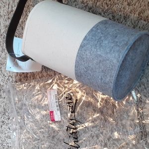 Felt Wine & gift bag, natural with brushed Whisper grey, new